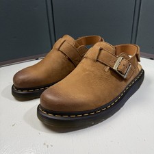 Dr. Martens Jorge II Men Size 10 Savannah Tan Tumbled Nubuck Leather Mules Clog