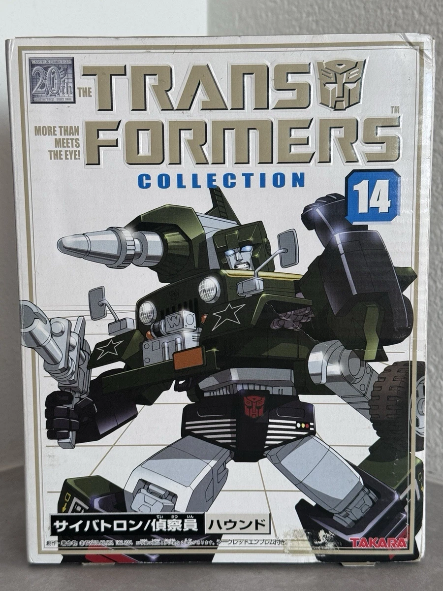 Transformers G1 Takara #14 Colección de Libros Hound G1 Reedición 2002 NUEVO SIN USAR SELLADO