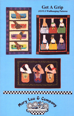 Get A Grip ~ 3 Wall Hangings ~ Shoulder Bag ~ Handbag ~ Clutch ~ Mary Lou & Co.