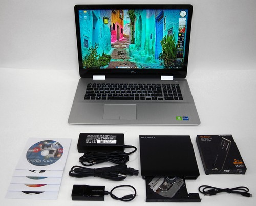 MINT DELL INSPIRON 17-7786 2n1 4.6GHz i7~32GB RAM~4TB SSD+HDD~MX150~W11P~OFFICE!