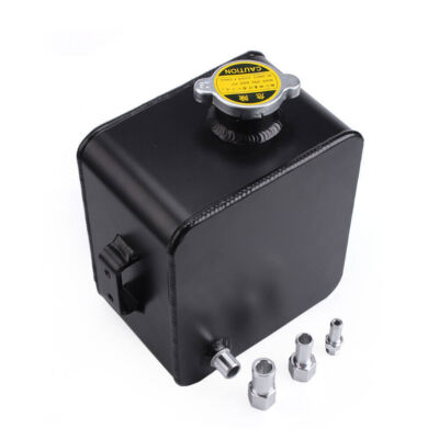 #ad 2.5L Aluminum Universal Coolant Radiator Overflow Recovery Water Tank Bottle $25.99