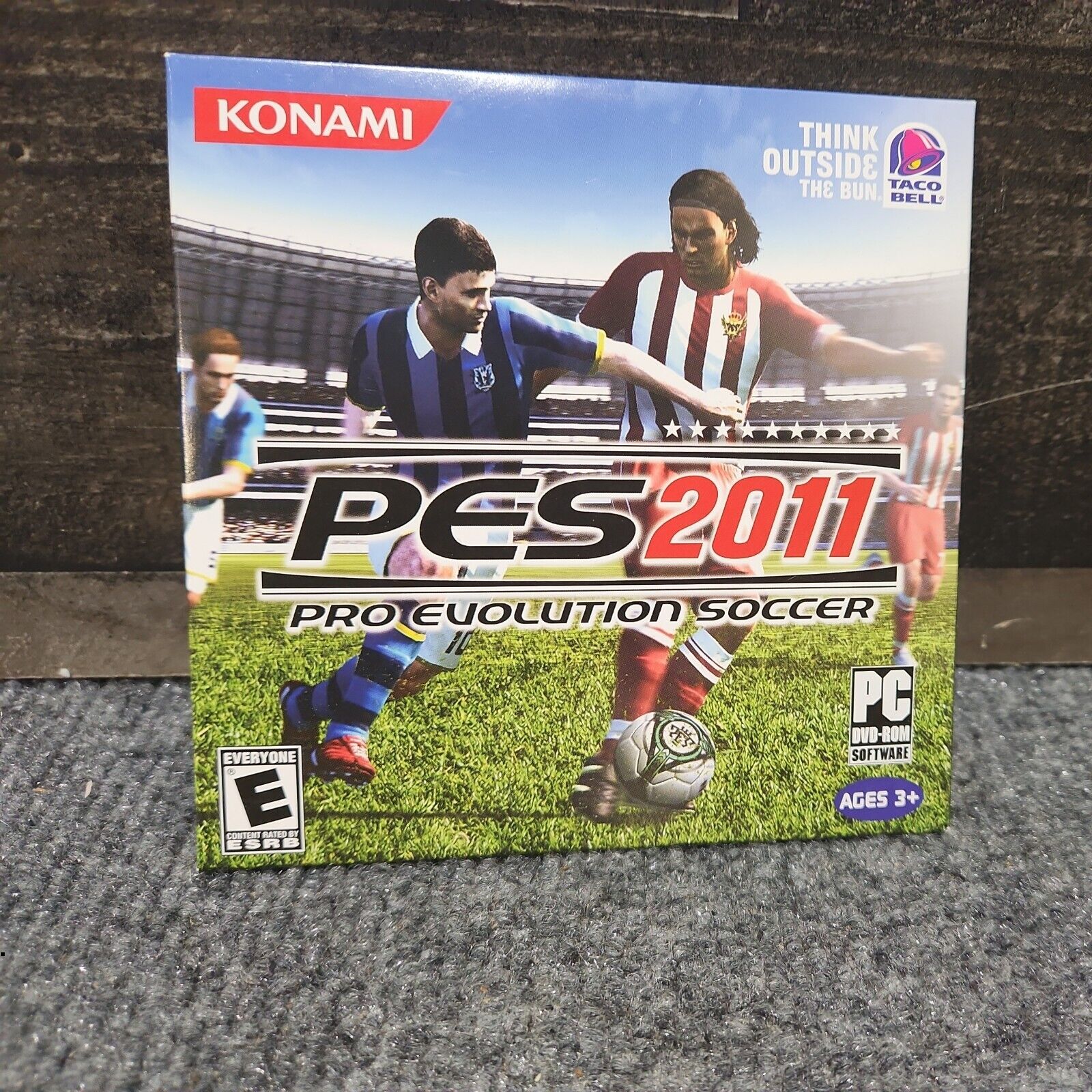 PES 2011 Pro Evolution Soccer Fotbol Taco Bell Konami PC DVD-ROM Game Disc