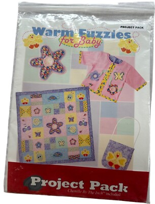 Fabric Cafe Warm Fuzzies for Baby Project Pack/Chenille by the Inch Packs Incl.
