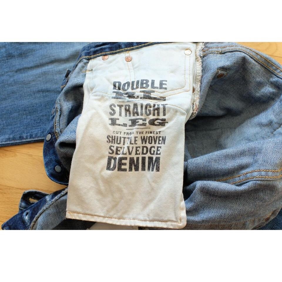 RRL Selvedge Denim Pants Double RL Straight Leg Jeans Medium Wash 