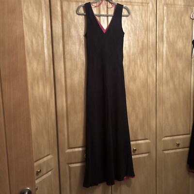 John Lewis Black & Pink Evening Dress | eBay UK