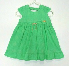 Baby Girl's Green Dress with Bow Detail- Size 6-9 Months (0) Brand: Sonho Magico