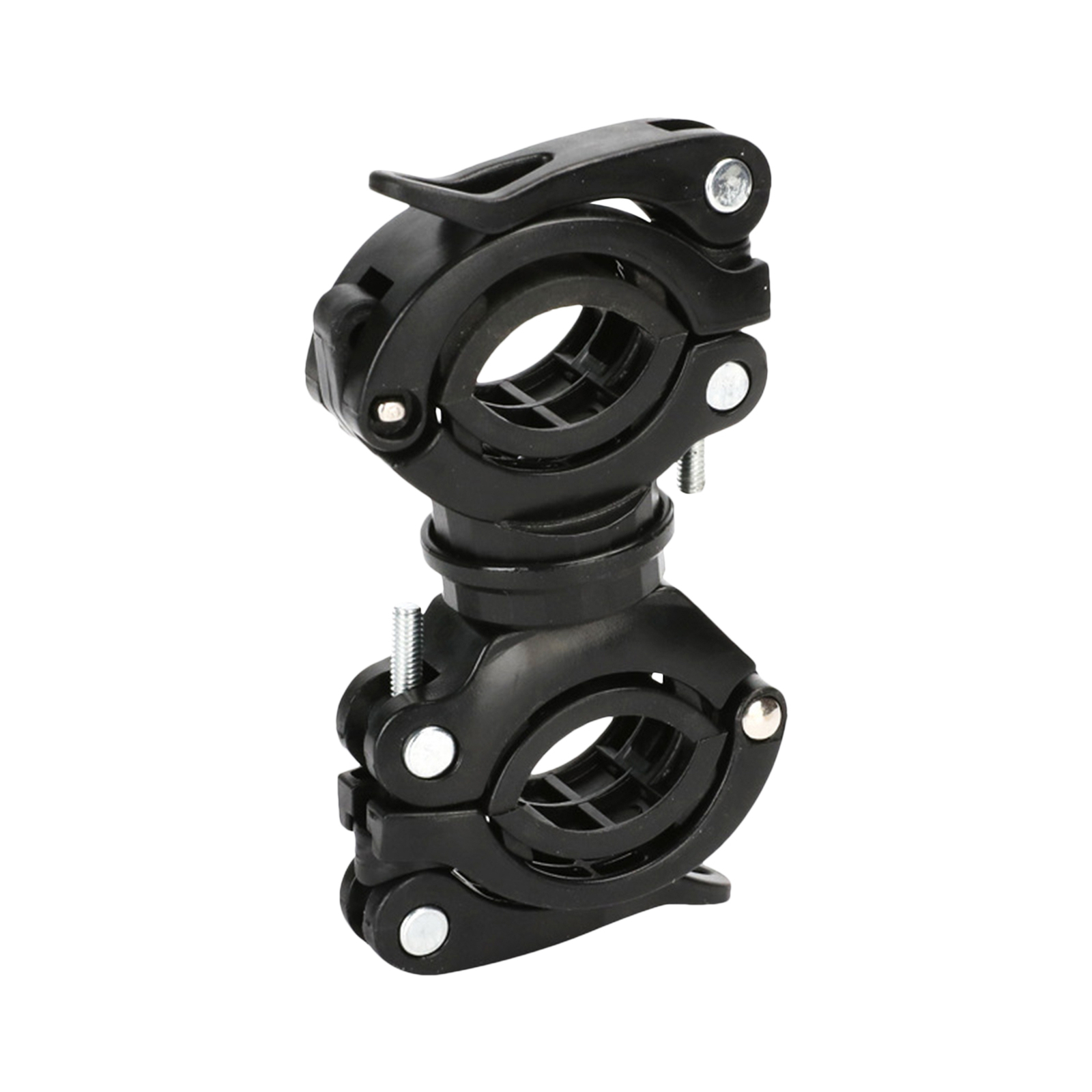 360° Rotating Bicycle Flashlight Mount Holder with Clamp Bracket