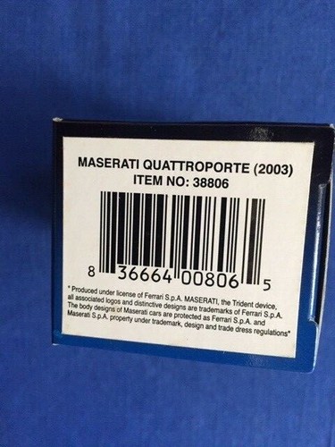 Ricko Busch 1/87 MASERATI QUATTROPORTE (2003) # 38806 da collezione - Foto 5 di 6
