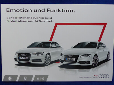 Audi S line selection Businesspaket - A6 A7 MJ 2014 - Prospekt Brochure 11.2013