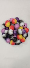 Wooden Beads Lot of 190 Multicolored, Two-Tone