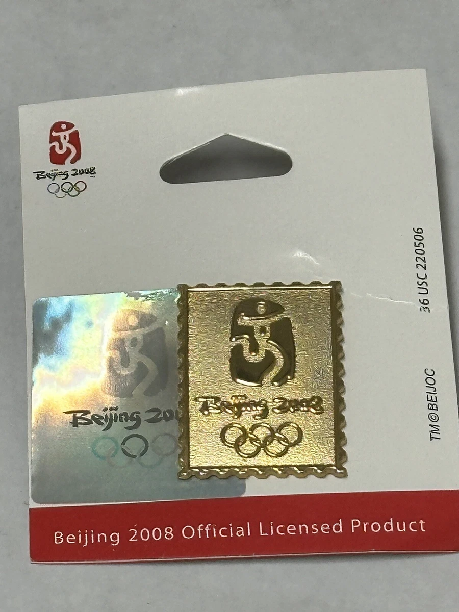 Gold Beijing 2008 Event Olympics Fan Pin, Buttons for sale | eBay