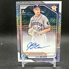 Jake Bloss 2024 Bowman 1st Chrome Mojo Auto /150 Houston Astros #CPA-JB
