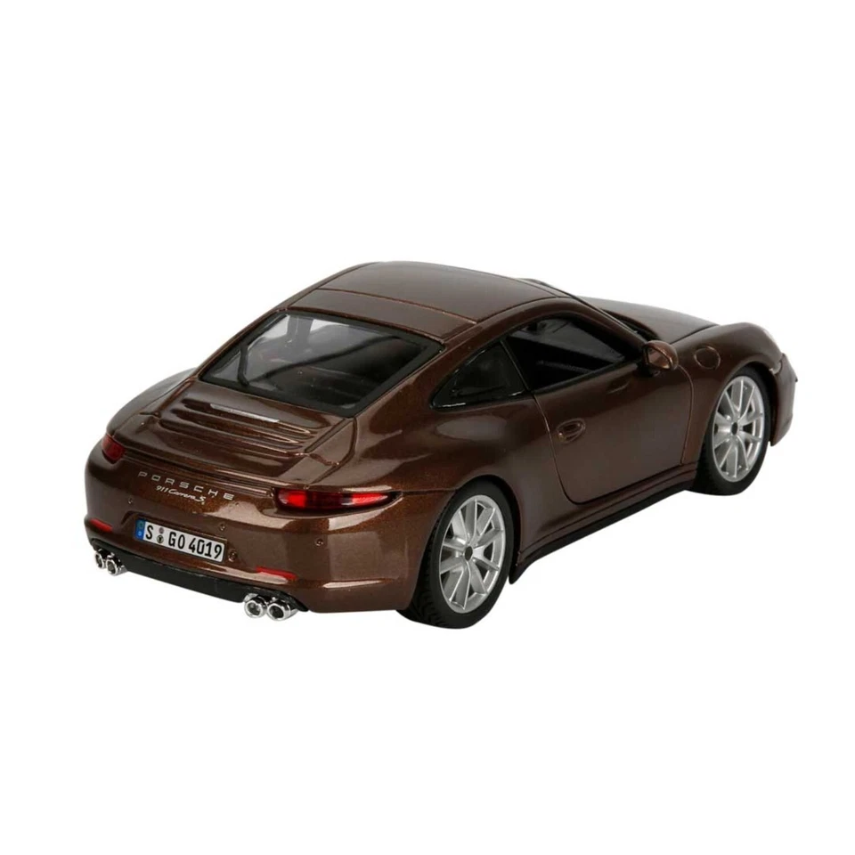 Burago Porsche 911 Carrera S die cast modellino in scala 1:24 Marrone - Immagine 3 di 4
