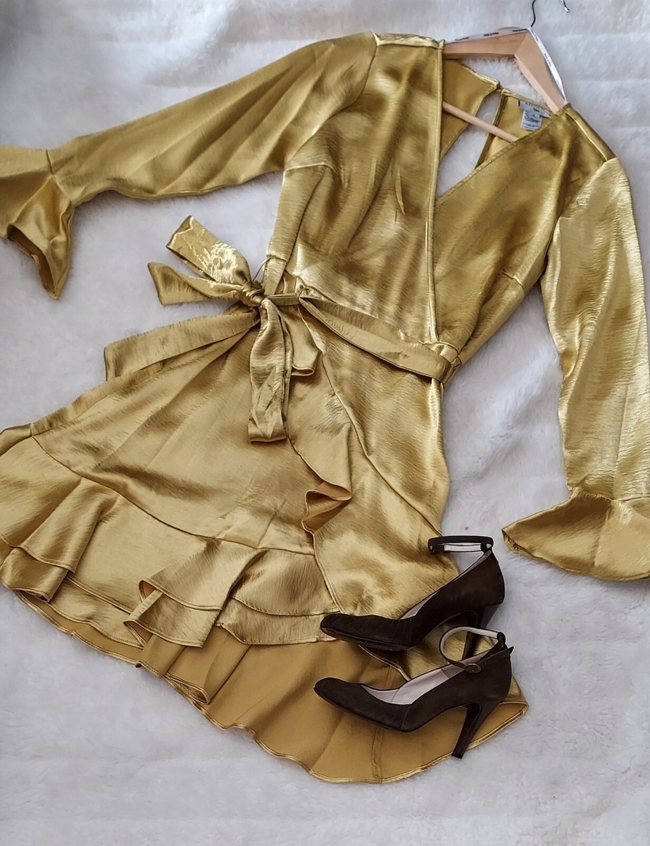 mustard yellow satin dress Summer Wedding Guest Dress | Emeline V-Neck Satin Maxi Dress - Yellow