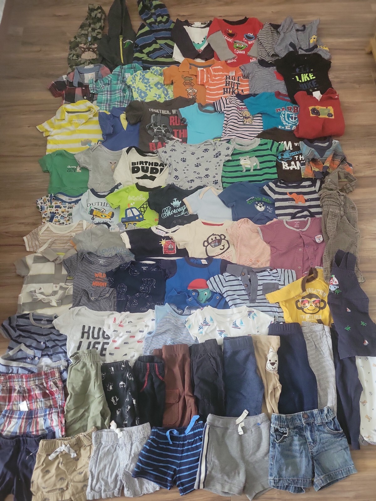 Huge Lot of Boys Clothes 612 months 74 Pieces Great Brands Great