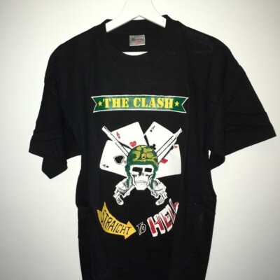 The Clash Straight To Hell Short Sleeve Cotton Black Men T-shirt