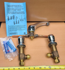 Chicago Faucets Deck-Mount Vandal Res, Metering Faucet Adj, Cent 404-665-12CCCP