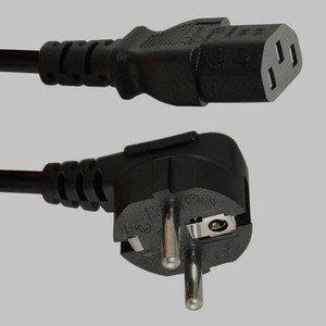 Stromkabel Kabel 1,50m für PC Computer Rechner Monitor Netzteil..schwarz #