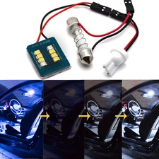 T10 168 Blue to White Bright LED Interior Dome Fading Feston Adapter Light Bulbs
