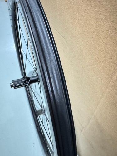 MEROCA Carbon Road Wheelset 700C 50mm Clincher Disc Wheels Thru Axle 30mm Width - Picture 5 of 11