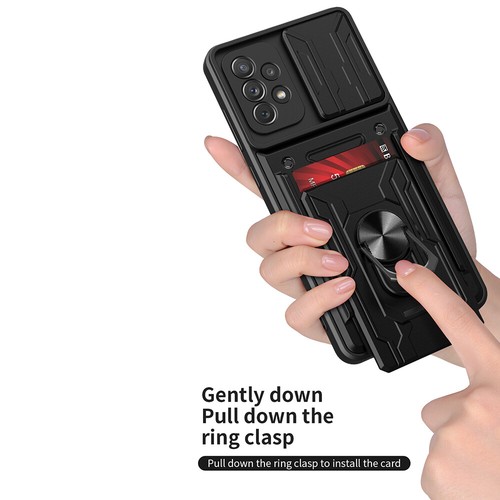 For Samsung A12 A32 A52 A13 A53 5G A02s Card Holder Stand Camera Portector Case - Picture 9 of 17