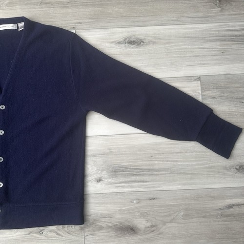 Vintage Cypress Links Men's Size XL Cardigan Sweater Navy Blue Long Sleeve Golf - 第 4/12 張圖片