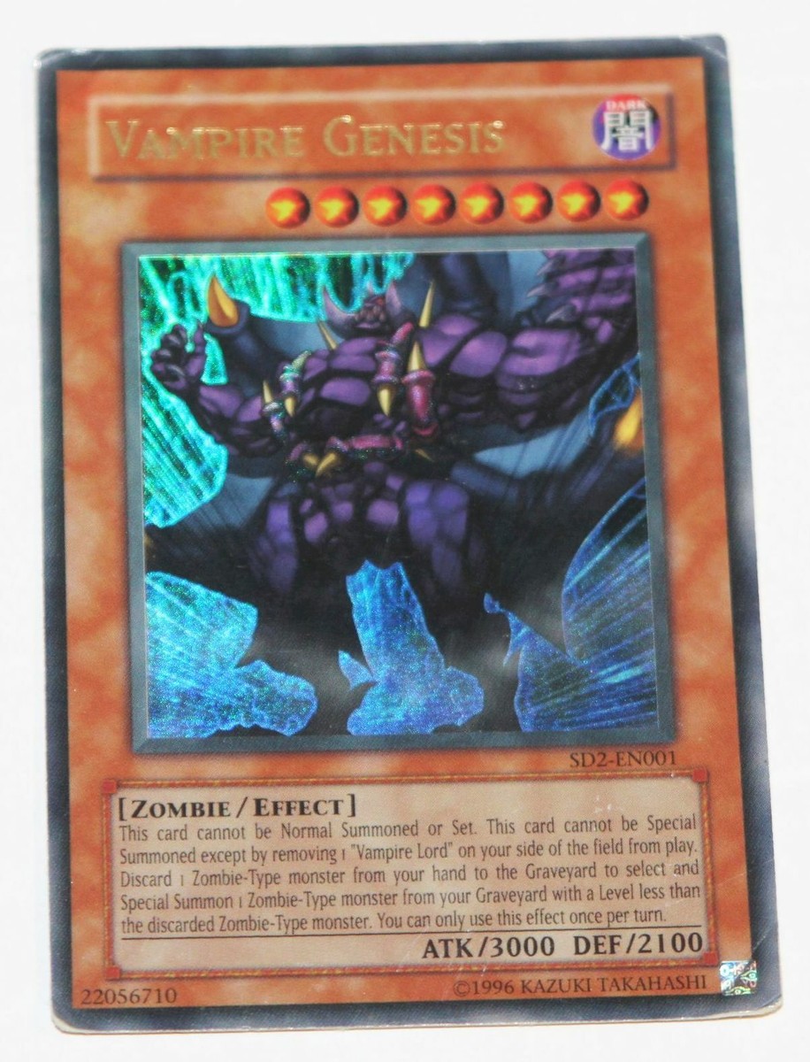 Yu-Gi-Oh! Vampire Genesis SD2-EN001 Ultra Rare Card Holo Foil