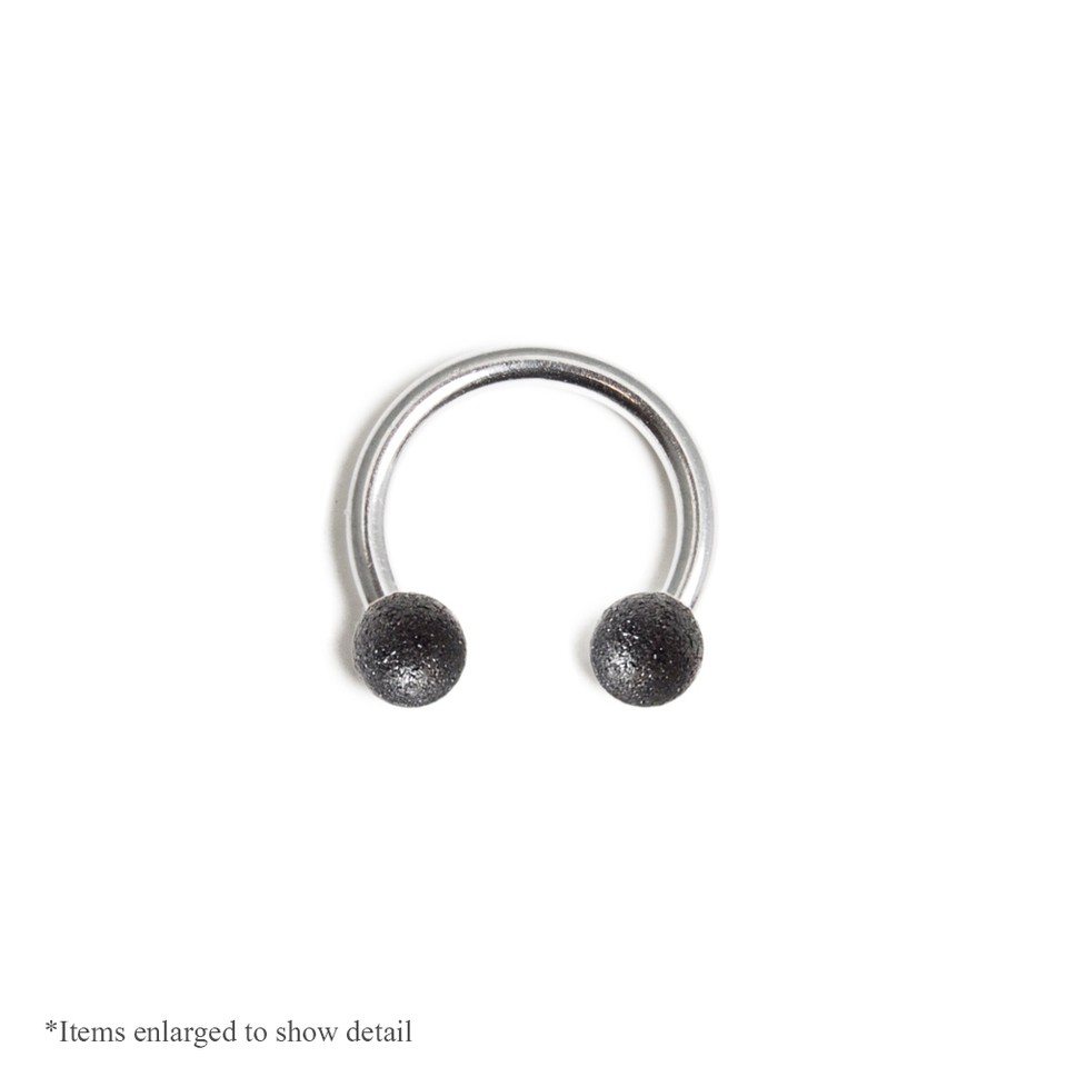 16GA Horseshoe Nose Rings Circular Barbells Lip Cartilage Septum Vintage Finish