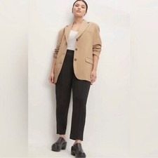 Everlane NWT Black High Rise Elastic Waist Dream Pant with Pockets Size Medium