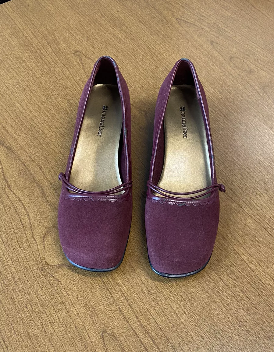 Purple suede shop wedges
