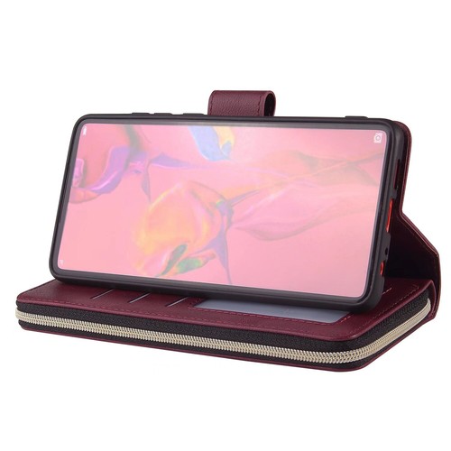 Asus Zenfone 10 10Z Wallet Case 9Card Zipper Slots Kickstand Flip Leather Case - Picture 33 of 42