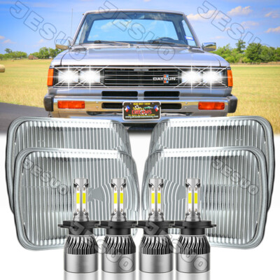 For Lincoln Town Car 1981-1989 4PCS 4X6'' LED Headlights High/Low Beam 6000k DOT