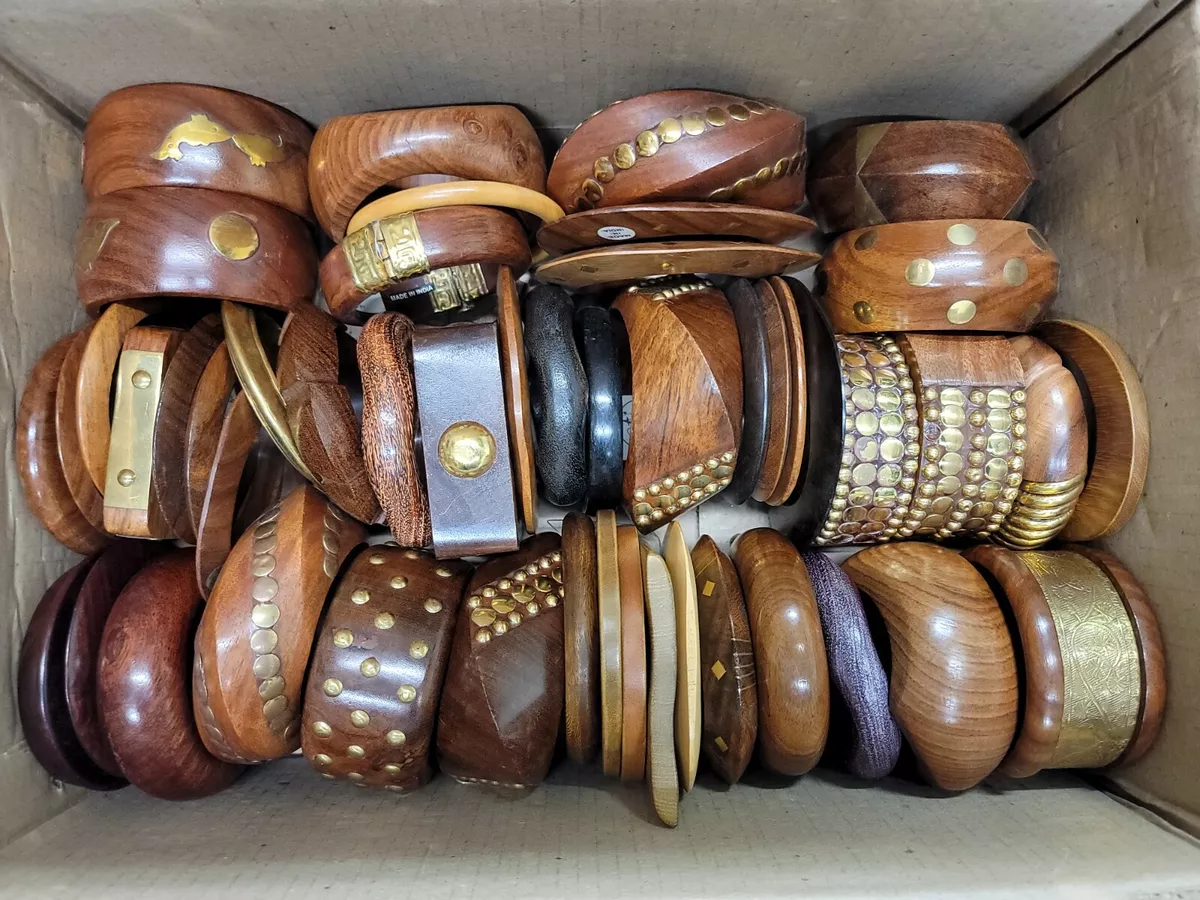 Wooden bangles cheap online