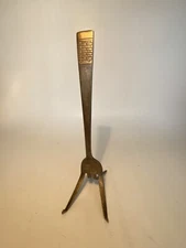Vintage Bent Fork Silver Plate Picture Postcard Recipe Holder. Item #6