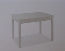 TAVOLO ALLUNGABILE 110X 70 + 40 CM MODERNO COLORE BIANCO - CILIEGIO 