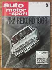 Auto Motor Sport 05/63 Opel Rekord,Test Alfa Romeo Giulia TI,Ford Consul Capri G