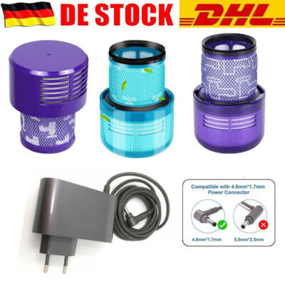 Ladegerät 2 Filter Für Dyson V10 V11 V12 V15 Ladekabel Netzteil Ersatz 969082-01