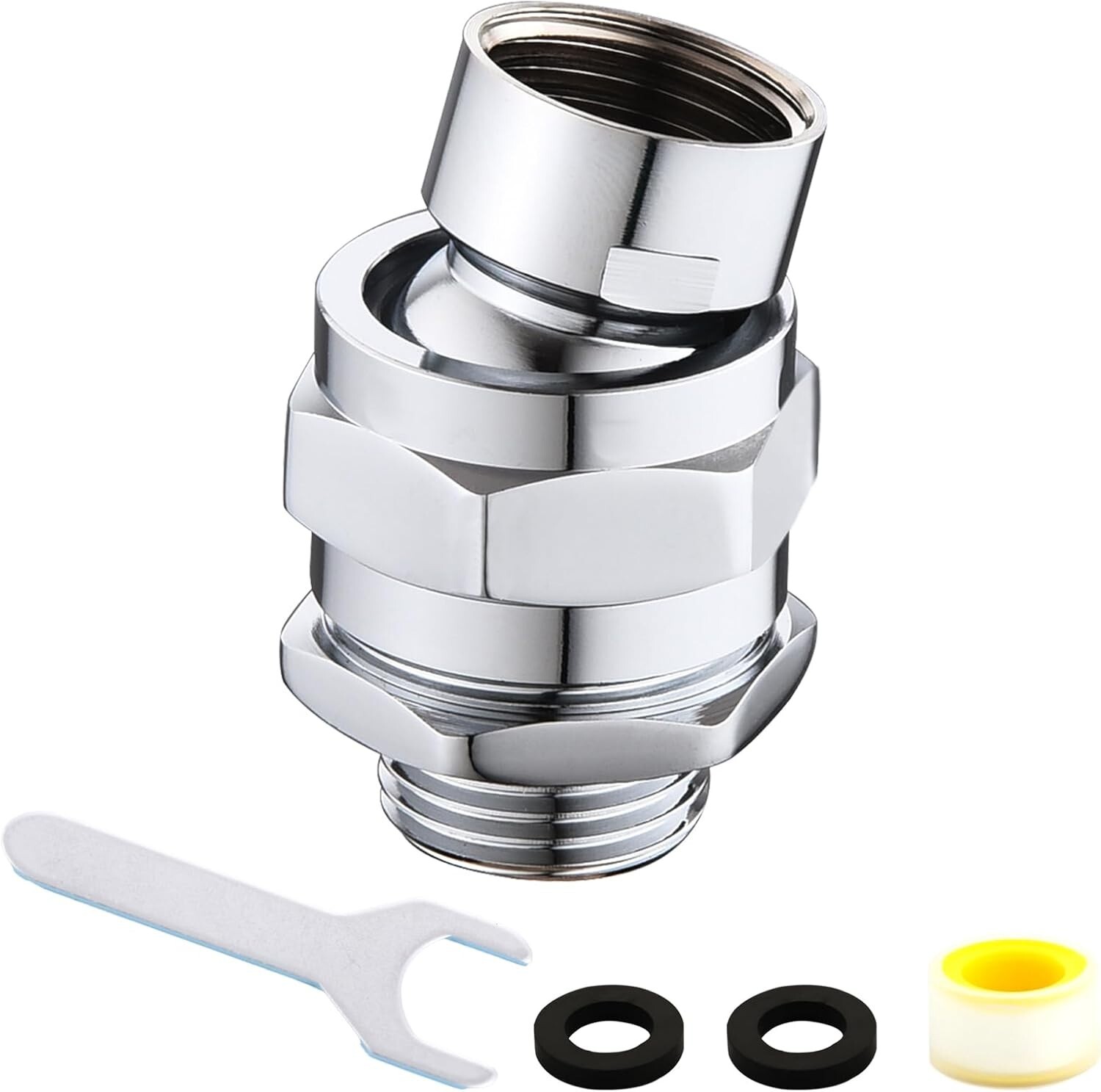 Heavy Duty Shower Head Swivel Ball Adapter Solid Brass Shower Head Swivel