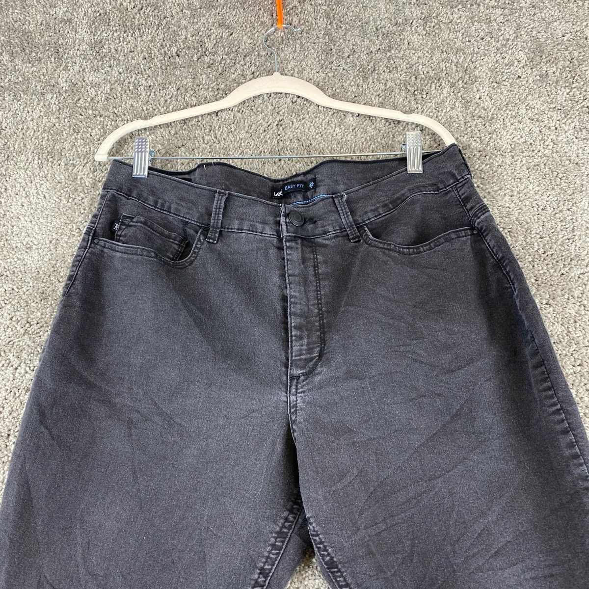 Lee Easy Fit Skinny Jeans Women s 18 Short Black Charcoal Wash