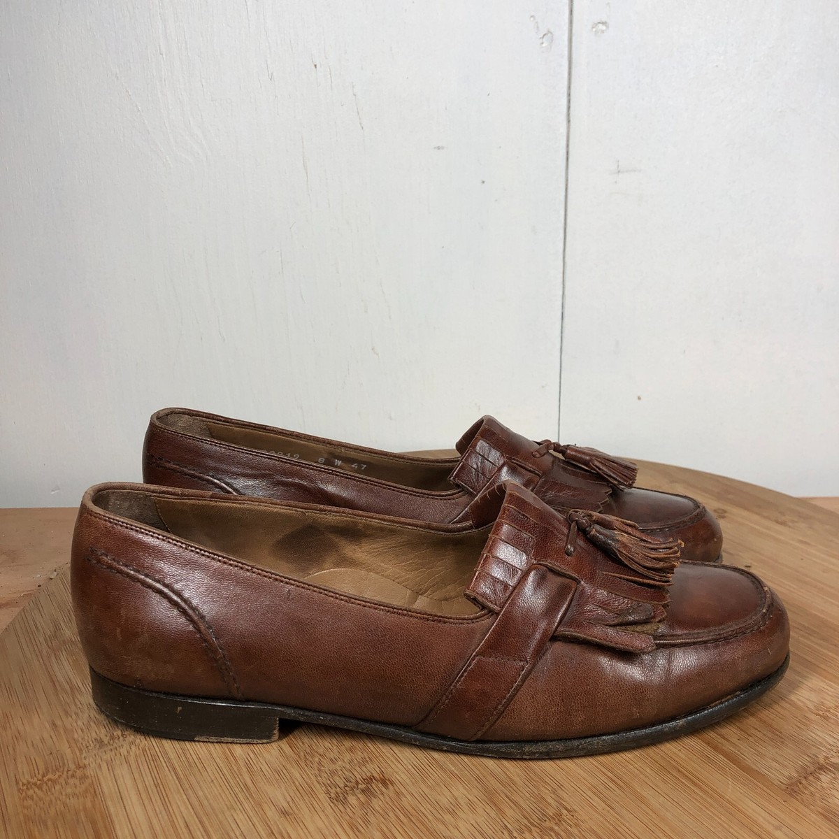 Vintage Mens Bragano by Cole Haan Burgundy Brown Loafers Dress Shoes Size 8.5 M 45 Vintage Bragano by Cole Haan Model:... | Depop main image 3