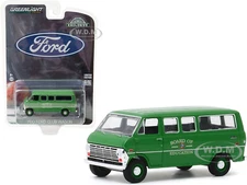 1970 FORD CLUB WAGON GREEN "BOARD OF EDUCATION" 1/64 DIECAST BY GREENLIGHT 30170