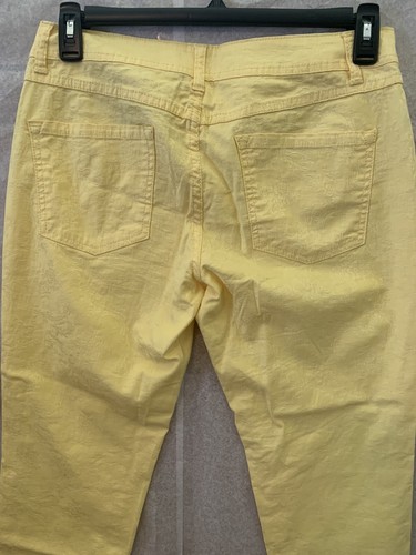INC DENIM Women's Skinny Leg Regular Fit Yellow Pants Size 8(1238) - Picture 5 of 15