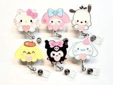 Cute Cartoon Badge Reel, Name Tag CNA, RN, Teacher ID Badge Holder