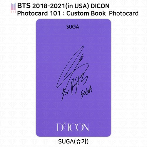 BTS 2018-2021 (in USA) Dicon Photocard 101 : Custom Book Photocard KPOP K-POP - Picture 66 of 212