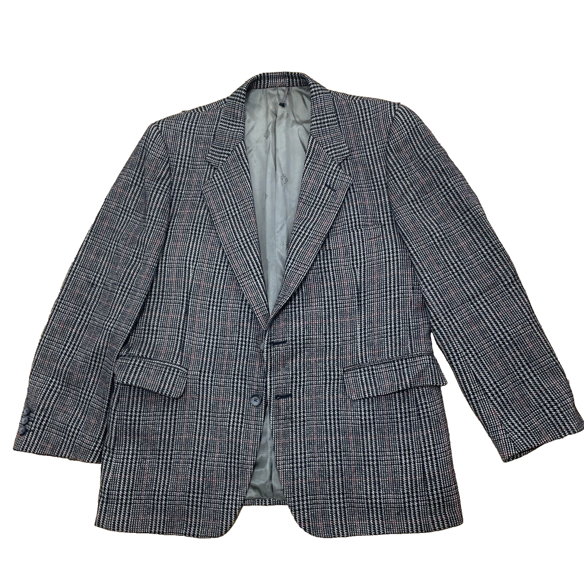 GIVENCHY for Chequers Wool Tweed Blazer Men 42 Academy Plaid