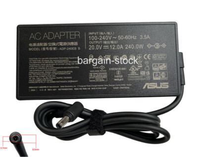 20V 240W AC Adapter For ASUS TUF Gaming A15 FA507XU-MS94 FA707XU-MS94 Charger