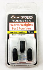 Eco Pro Tungsten 1/4oz Worm Weights 3 Pack - Insert/Lead Free, Black
