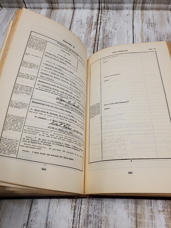 Manual for CourtsMartial United States 1951 Hard Cover Law eBay