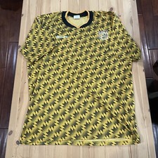 Vintage AYSO Soccer 1992 Adult XL Jersey Short Sleeve Bruised Banana Yellow
