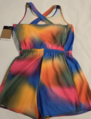 NWT The North Face Girl's Amphibious Romper Flashdry Rainbow colors Size L 12 - Picture 6 of 12